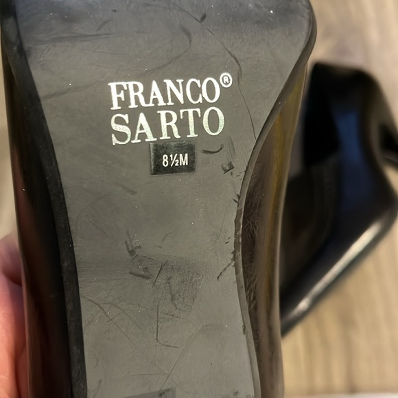 Frqnco Sarto leather pointy-toe heels size 8.5 - Picture 6 of 14